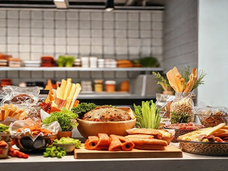 Precisely seared scallop with pea purée and microgreens, cinematic lighting.